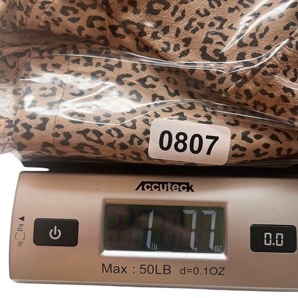 Reversible Suede Animal Print Brown Chore Coat Shacket Size Large Tan Chico's - Picture 12 of 13